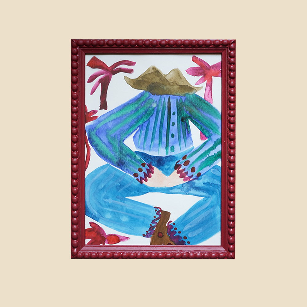 'Saw You in a Palm Tree Dream' Original Framed Painting