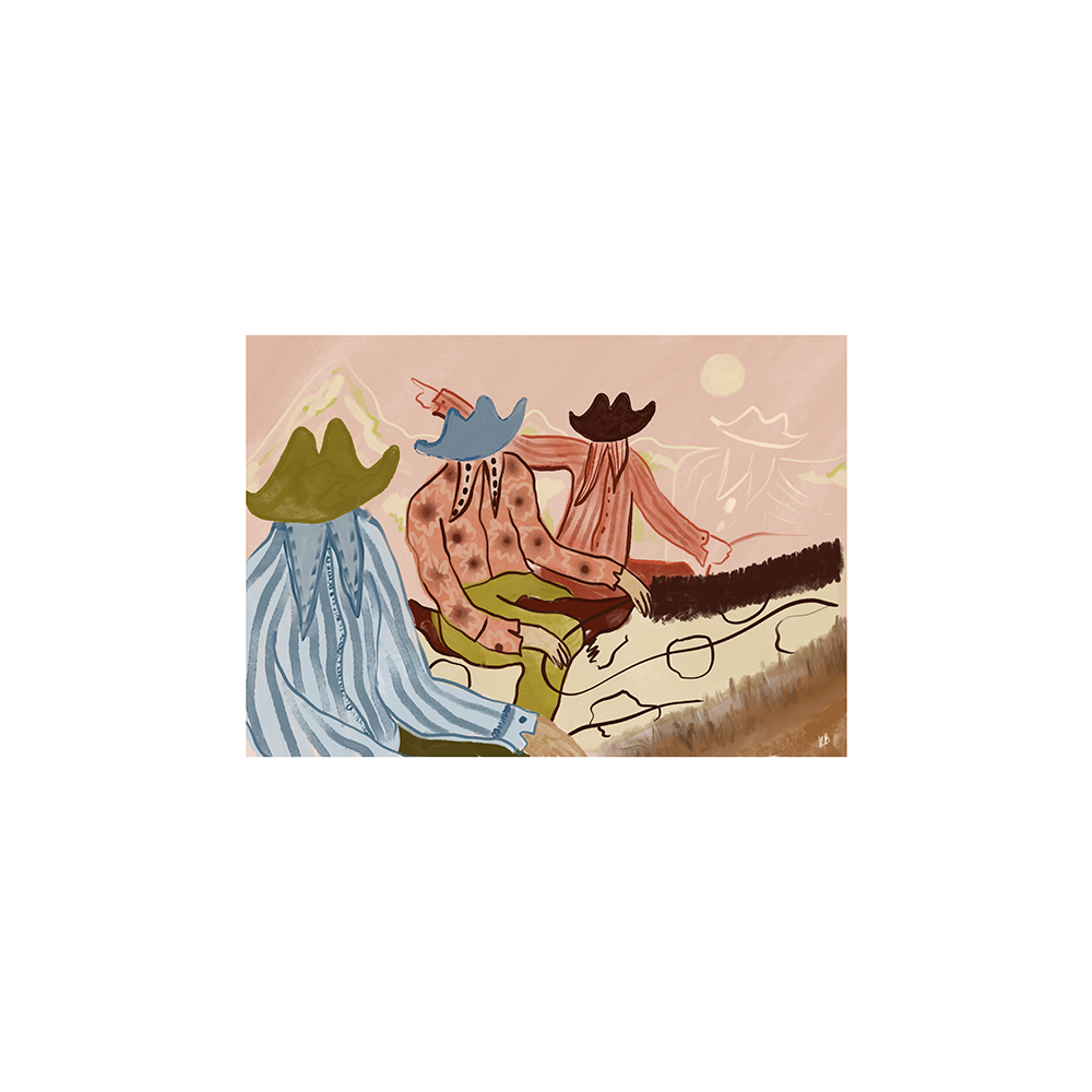 'I'm Not Asking for Directions' Cowboy Print
