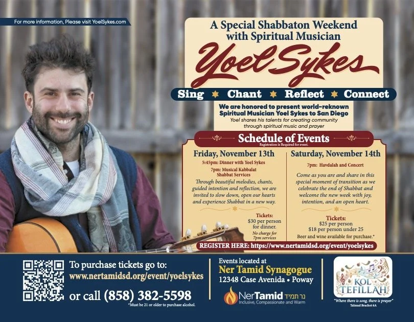 A Weekend of Song, Spirit &amp; Connection with YOEL SYKES of Nava Tehila