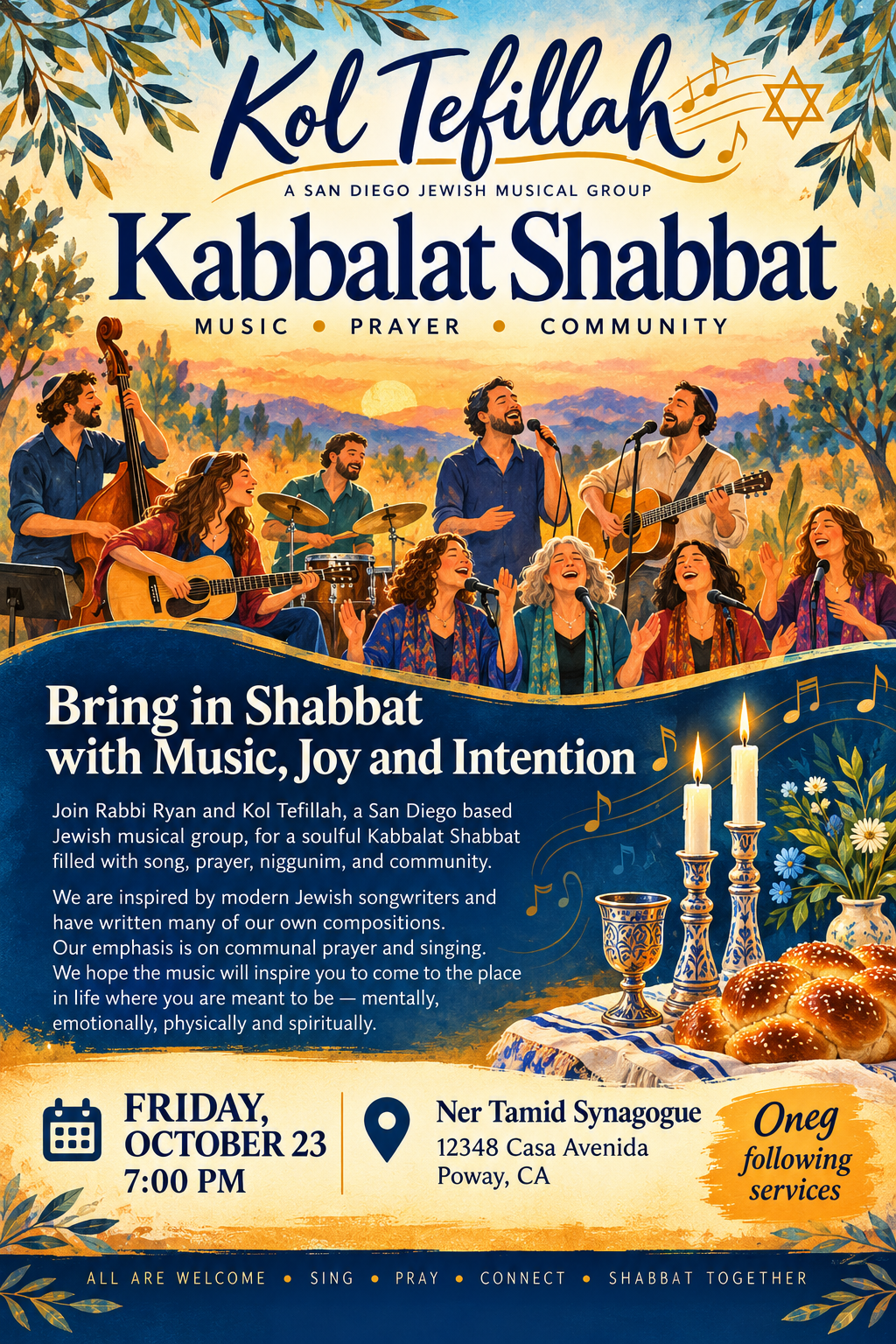 Kabbalat Shabbat Service at Ner Tamid Synagogue 
