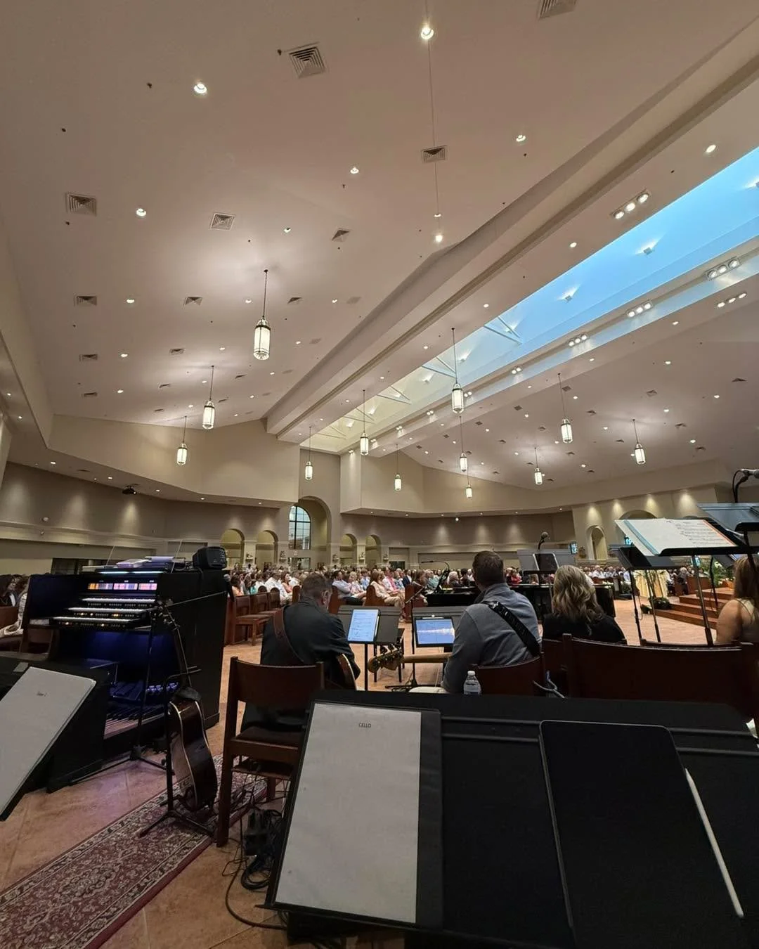 Happy Easter from behind the stand! It was a lovely, holy Triduum at Catholic Church of the Incarnation!