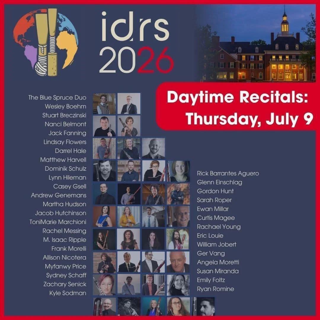 And another idrsofficial repost! 

Stoked to join oboe bestie rachelmessingmusic for a duo recital on Day 3! We are tracing the progression of oboe and English horn duo literature! 

#oboe #chambermusic #englishhornplayer #englishhornist #englishhorn