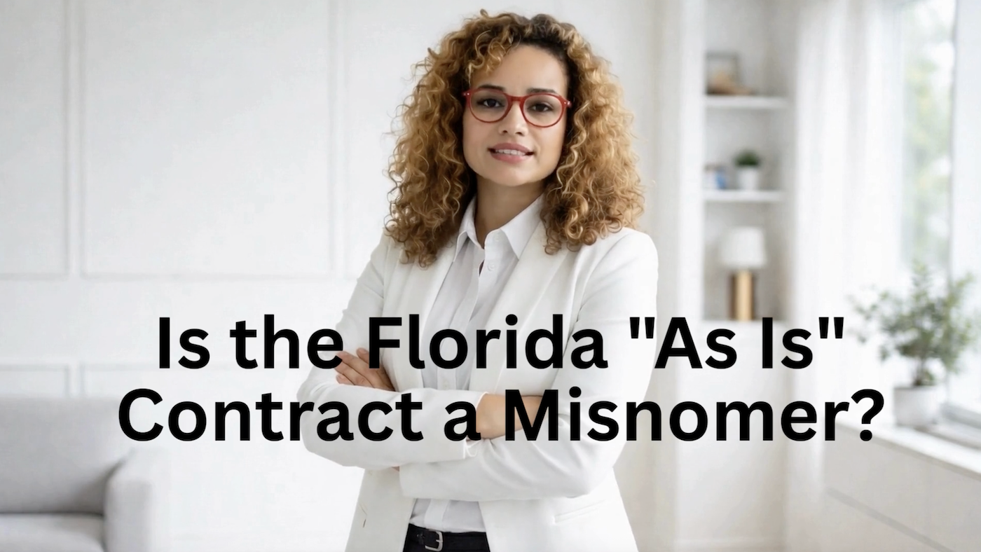Is the Florida "As Is" Real Estate Contract a Misnomer?