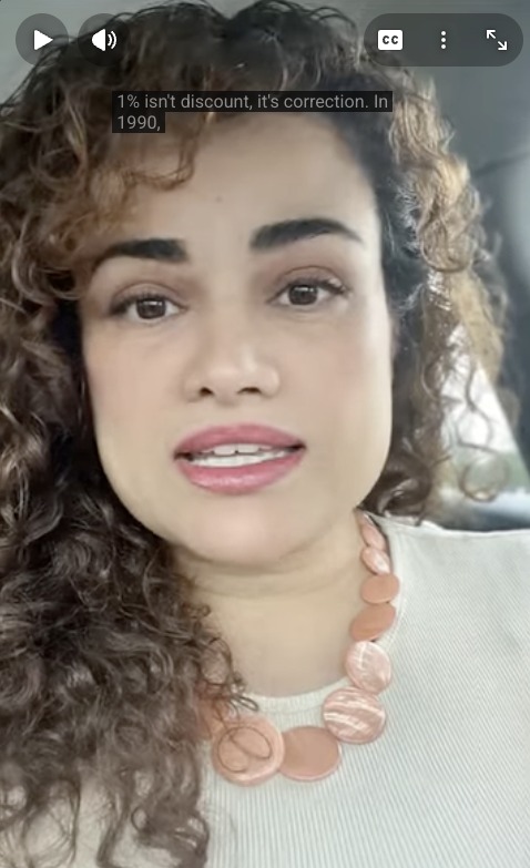 1% isn’t “discount.” It’s correction.