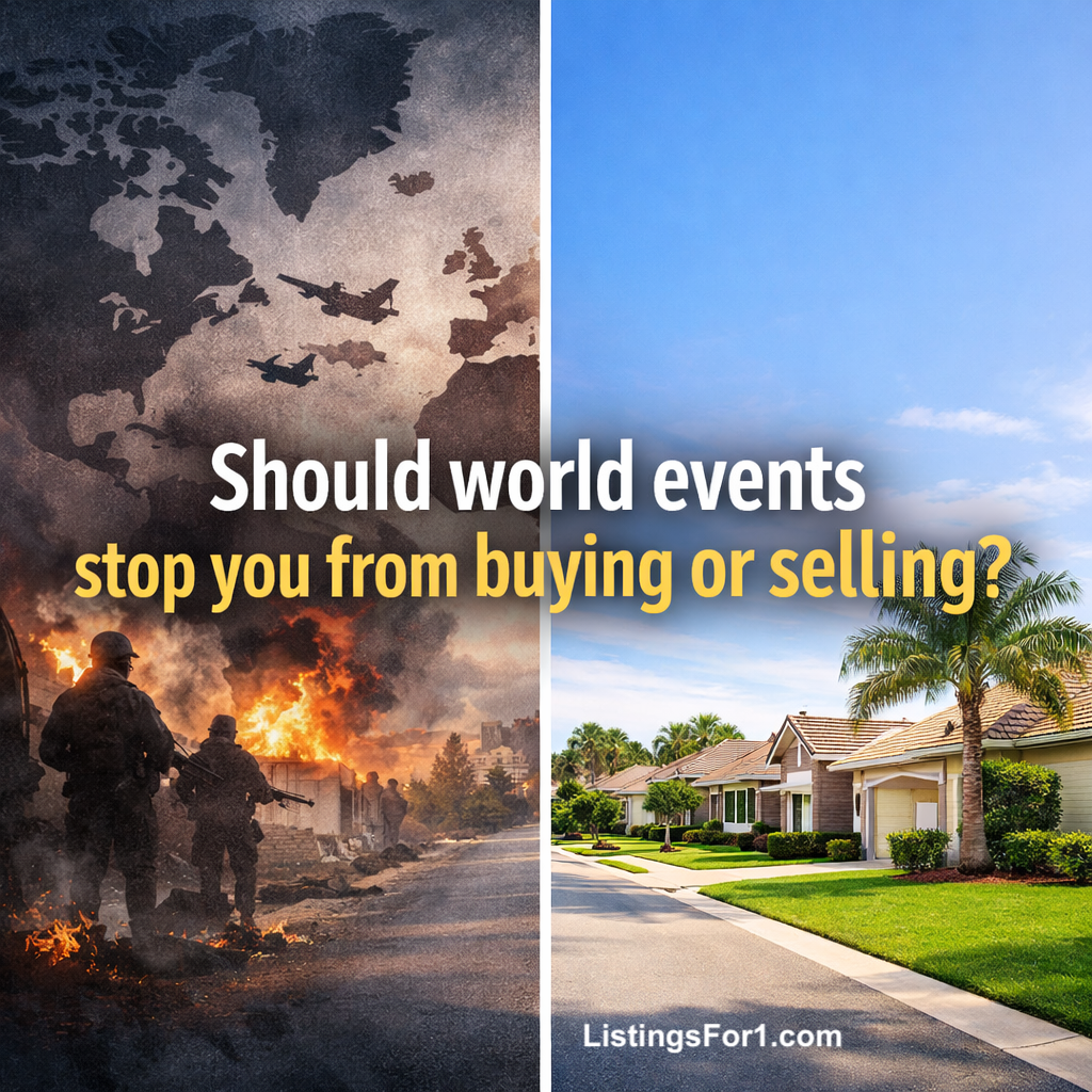 "Should I wait to sell because of the Middle East?"