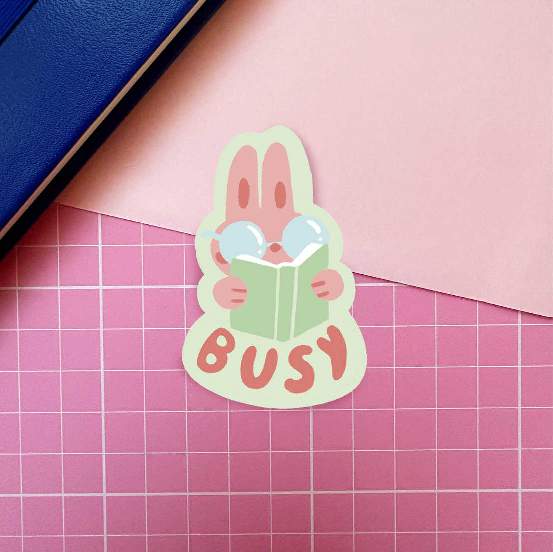 busy · sticker