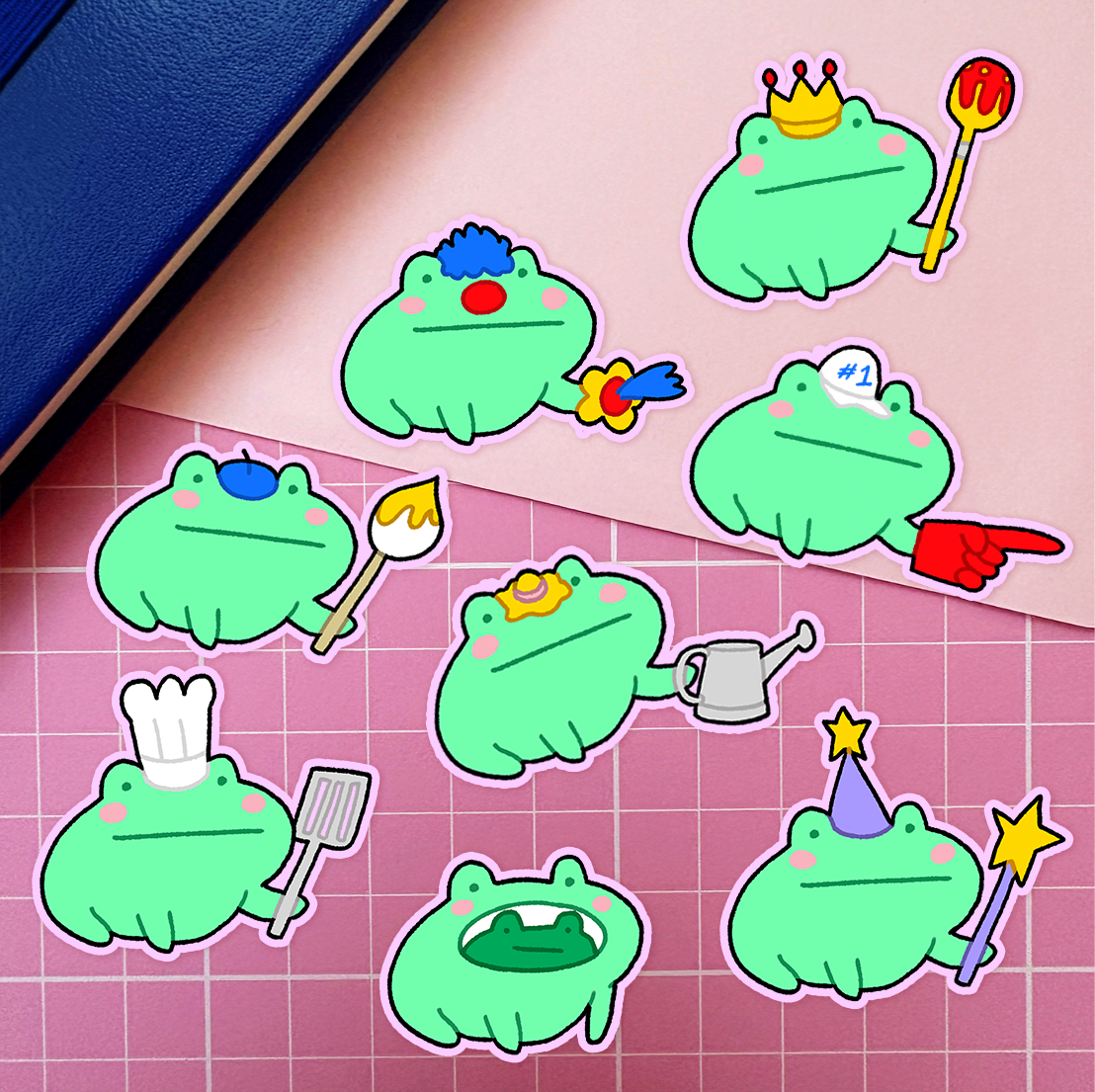 frogz · sticker (8 VERSIONS)