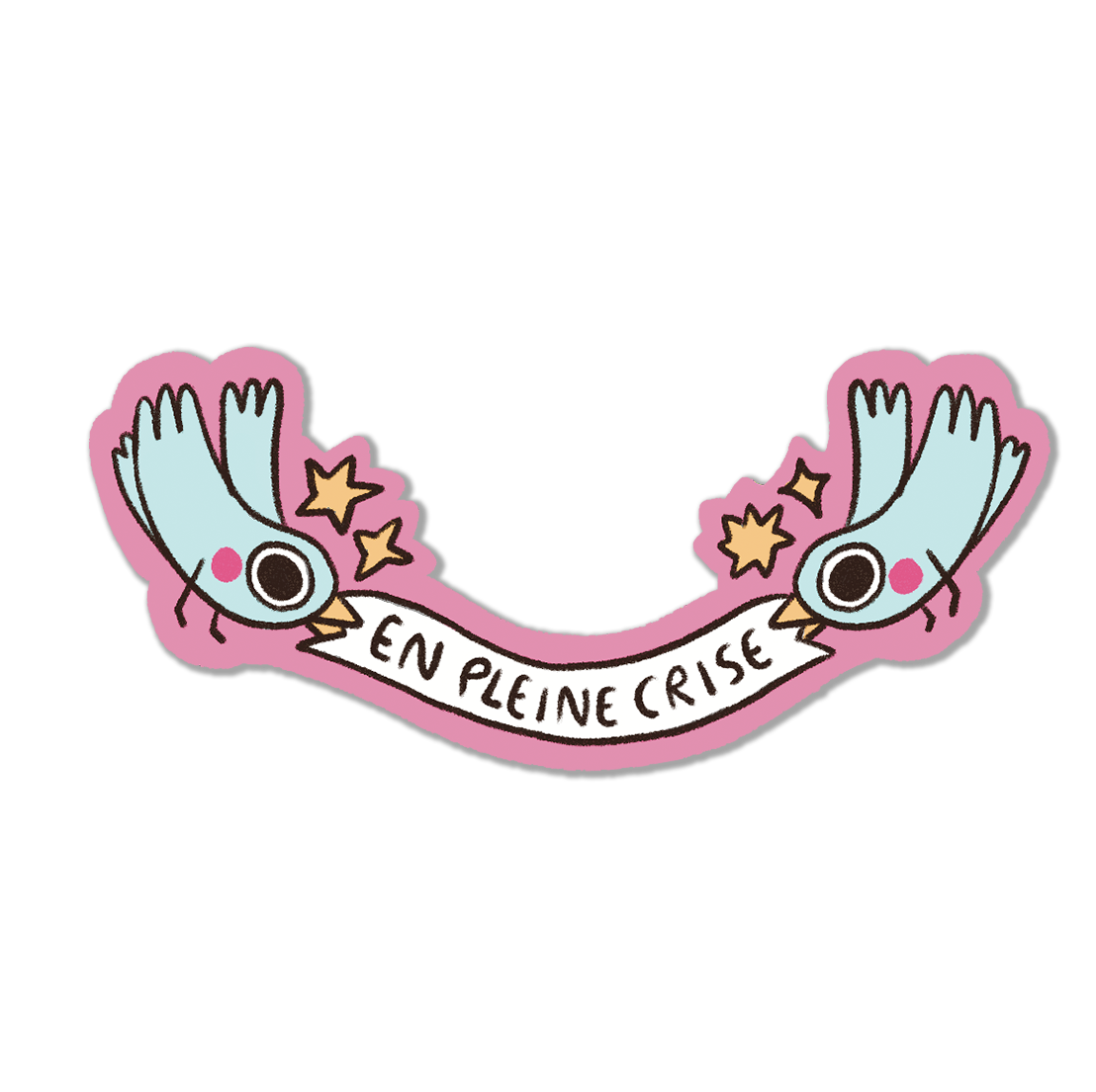 en pleine crise · sticker