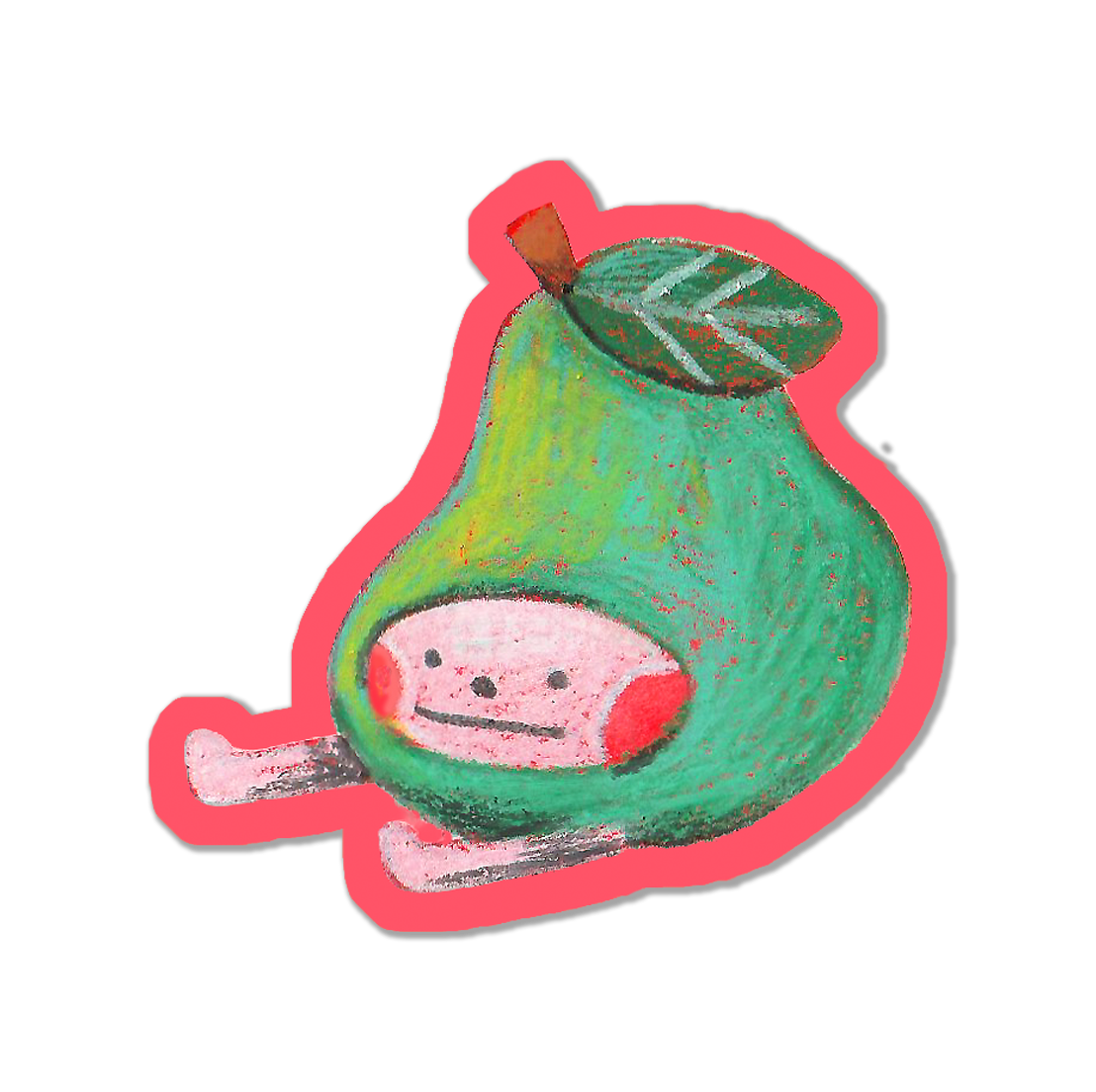 poire pastel · sticker