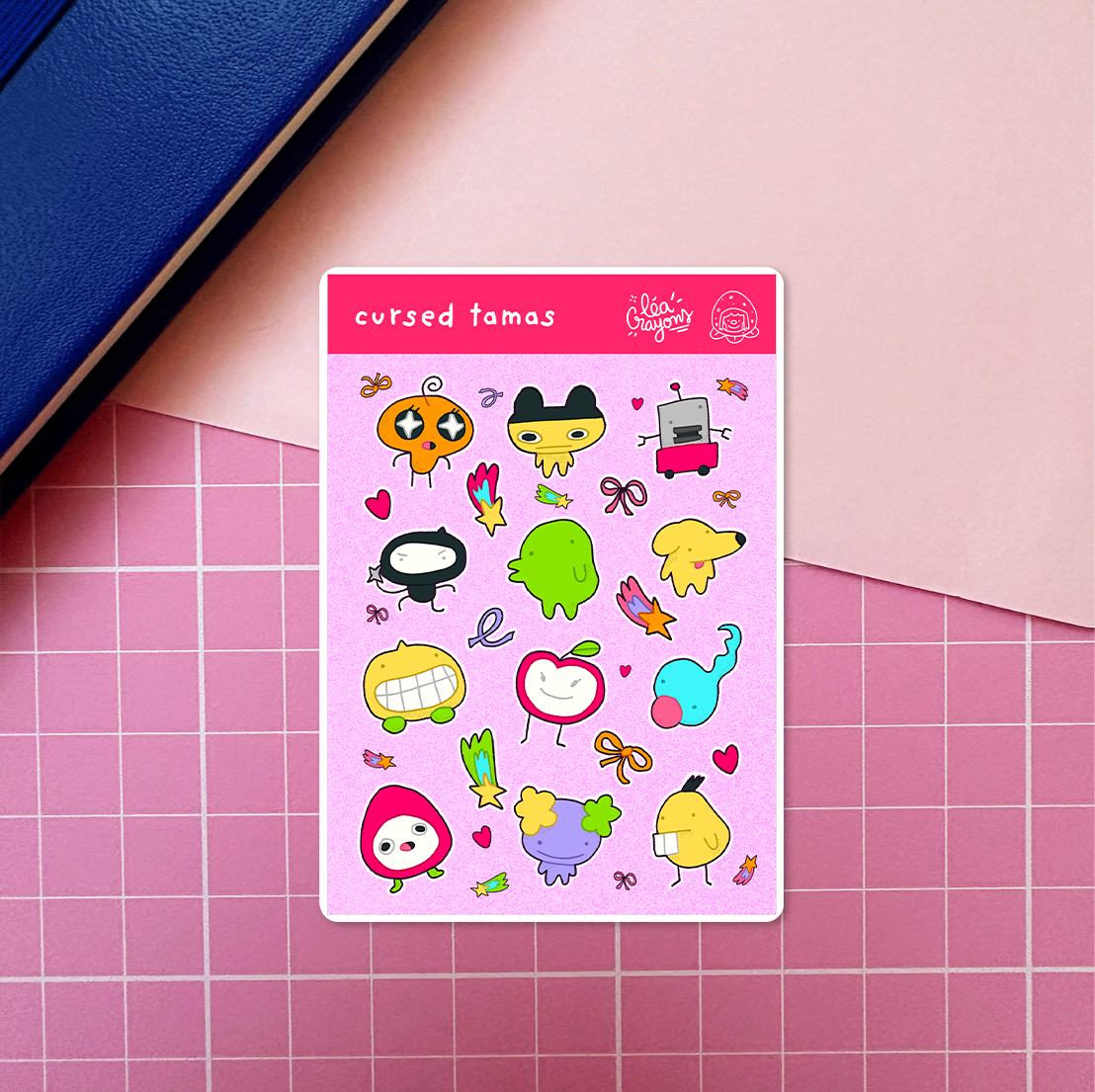tamagotchi · sticker sheet / planche sticker