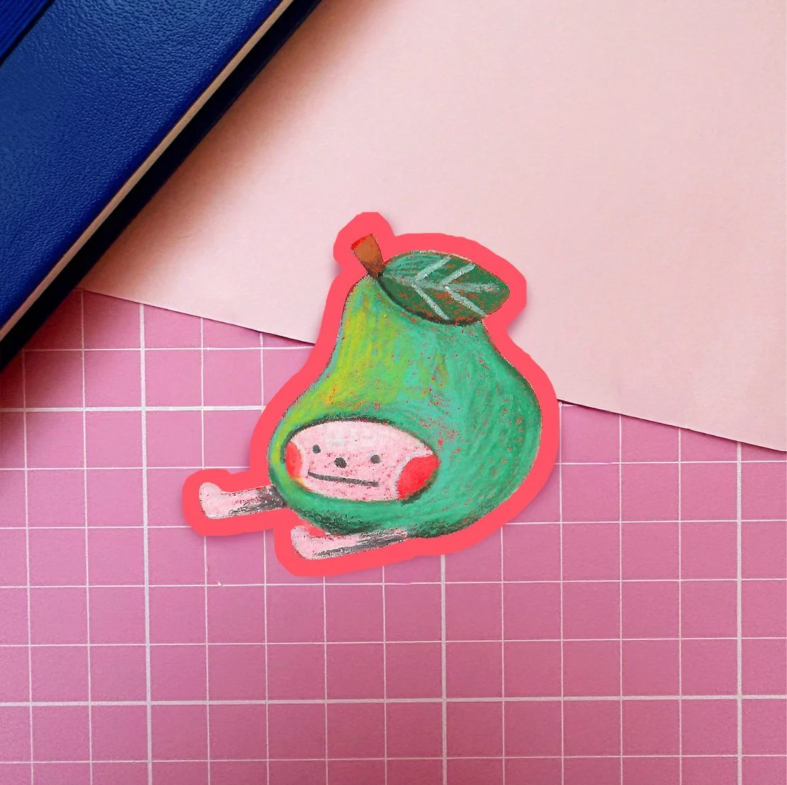 poire pastel · sticker