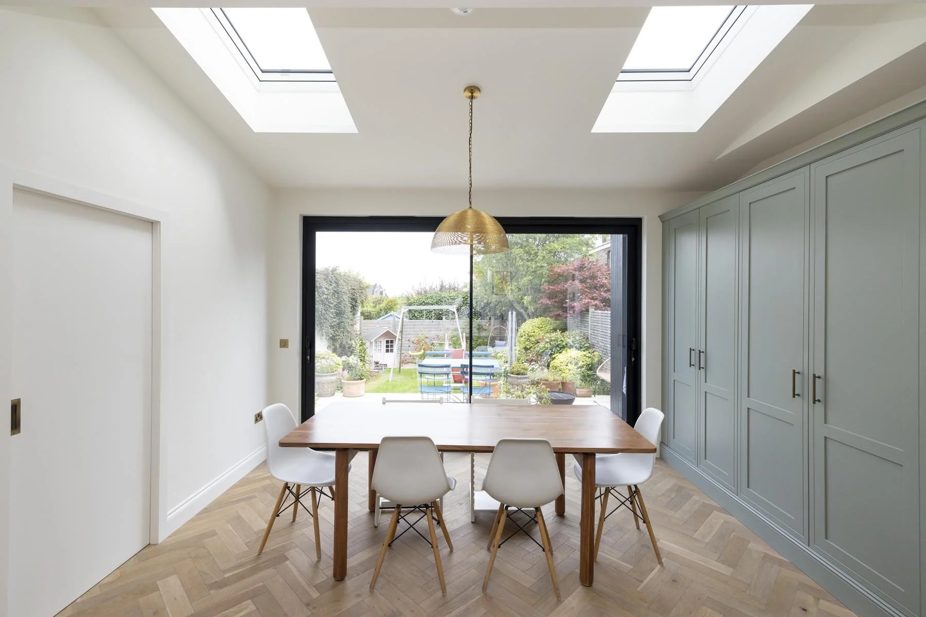 straight on view of extension internal view designed by edinburgh architect 