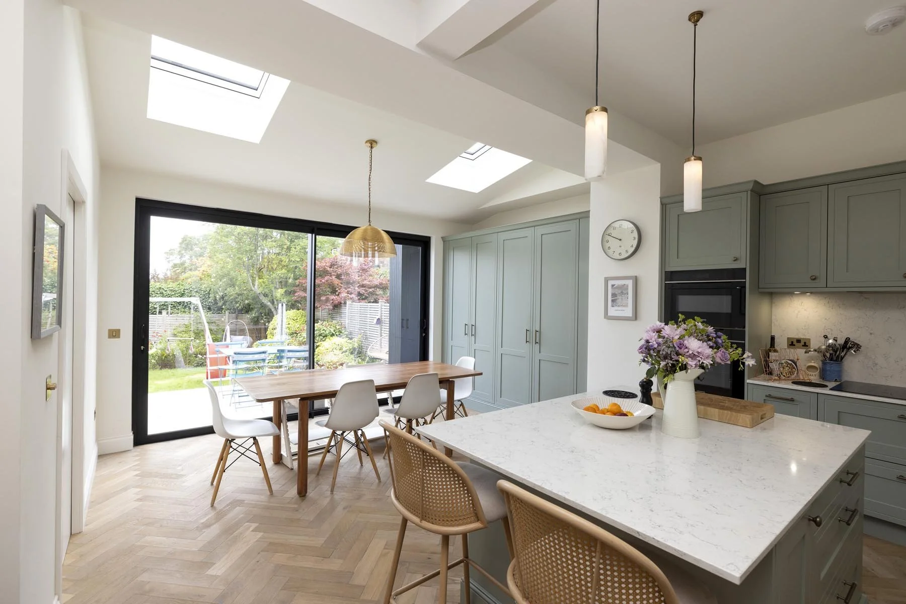 interior view of new extension design by edinburgh architect 