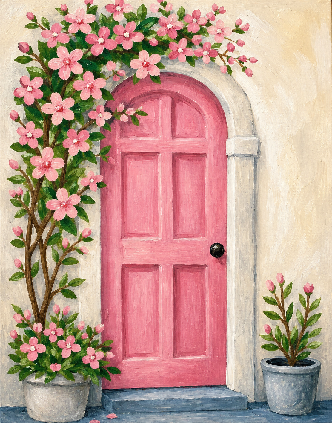 Blush Bloom Doorway - Paint Party Selection