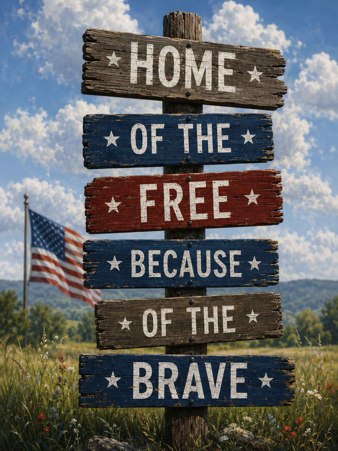 Home of the Brave - Paint Party Selection