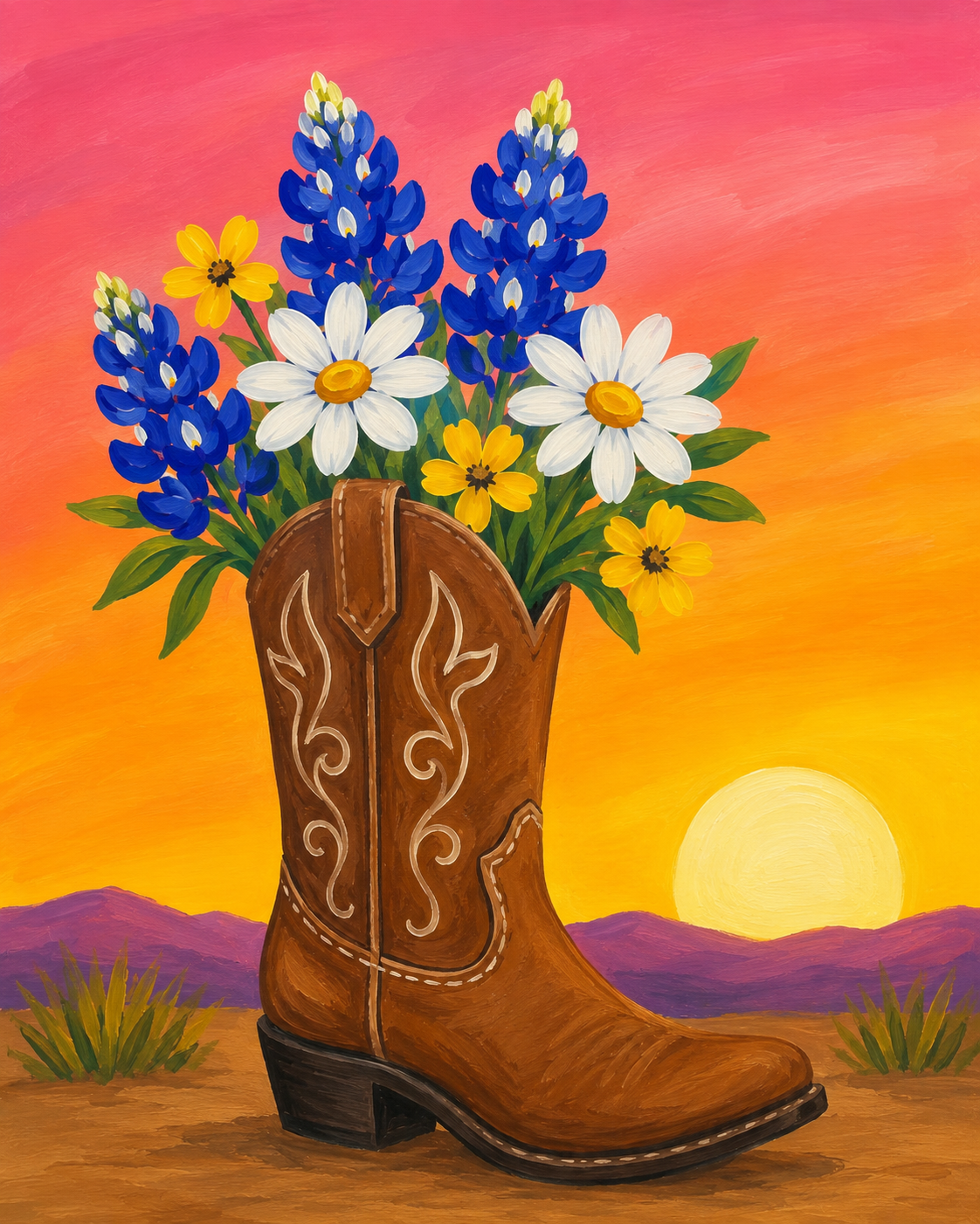 Prairie Petals - Paint Party Selection