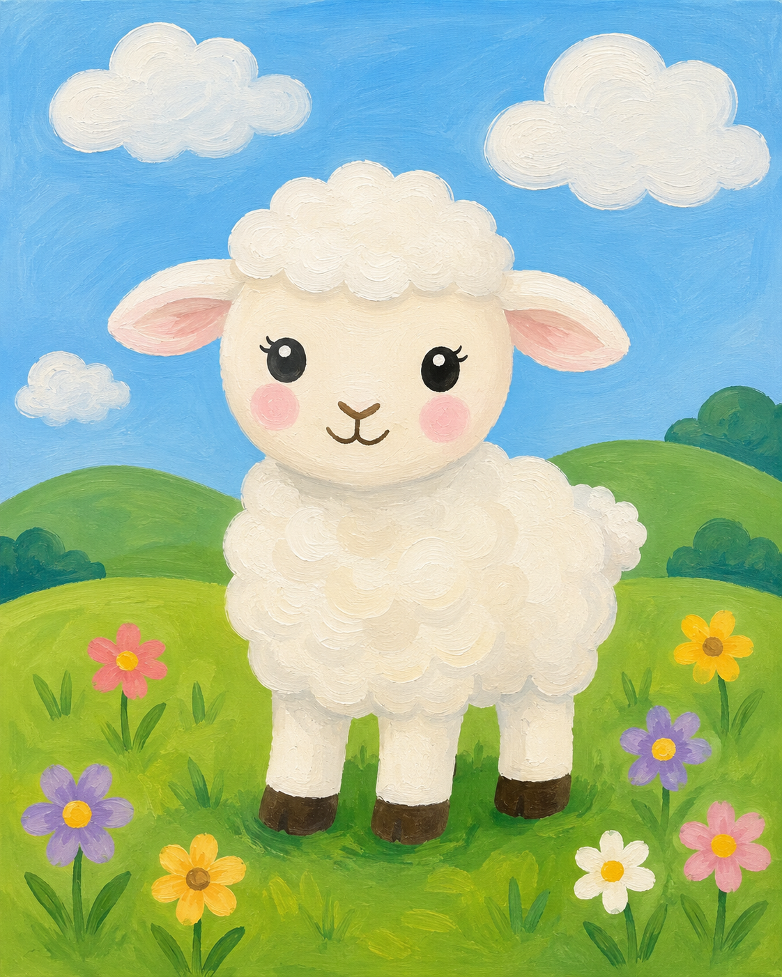 Clouds and Cuddles - Paint Party Selection