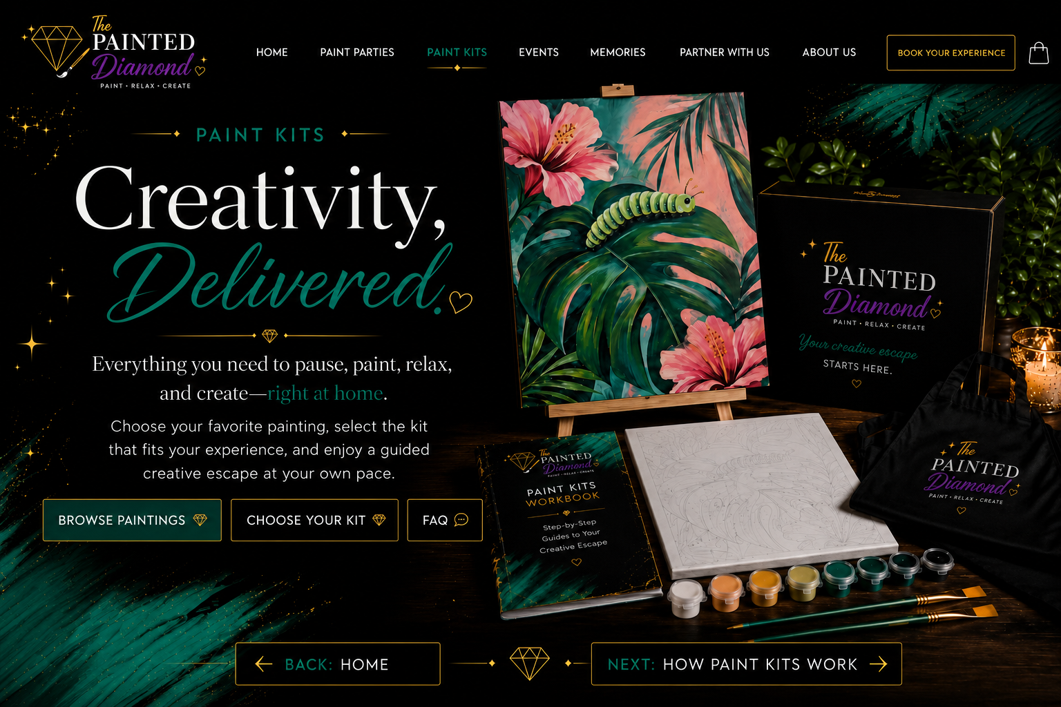The Painted Diamond Paint Kits — Creativity, Delivered