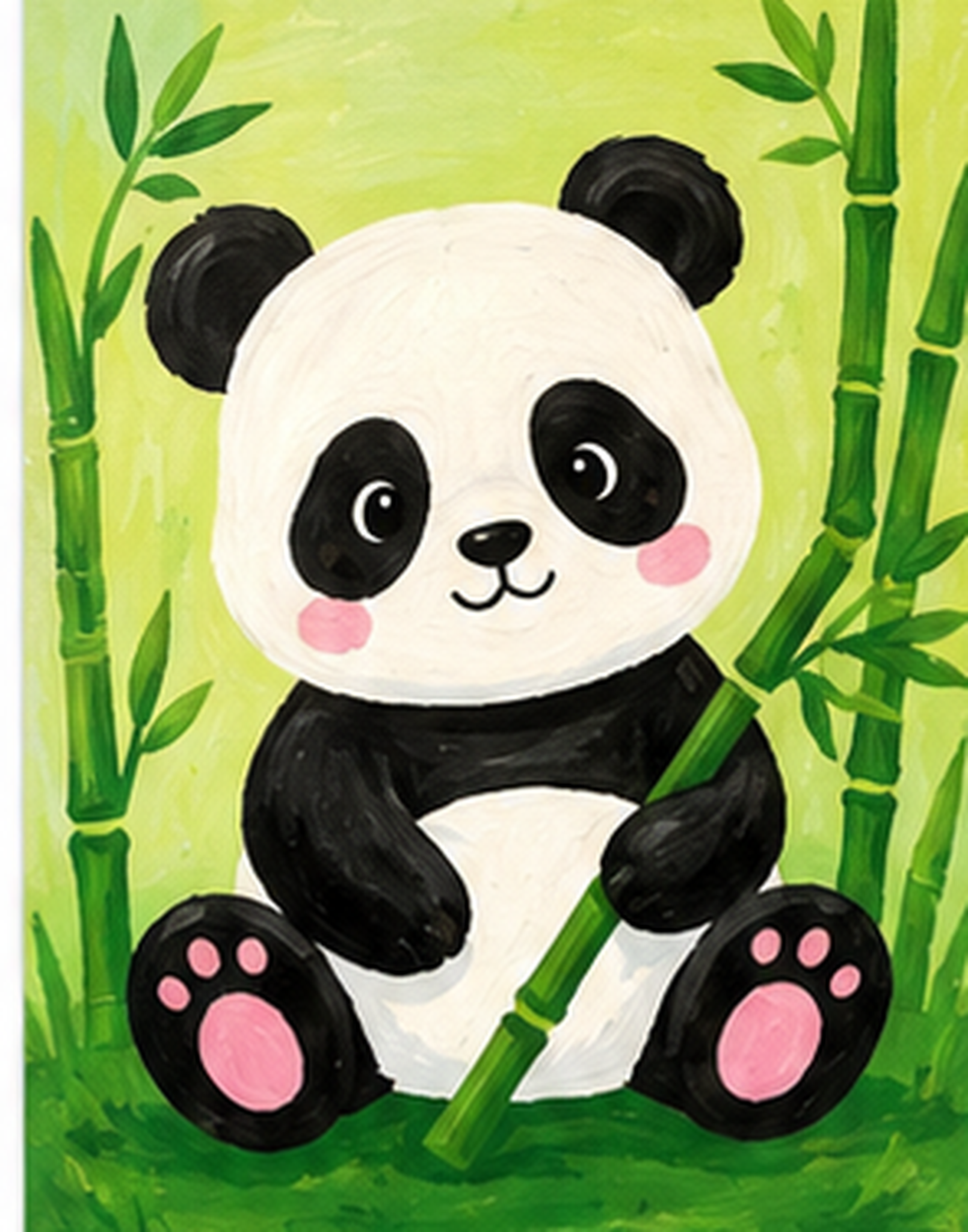 Happy Panda Paws - Paint Party Selection