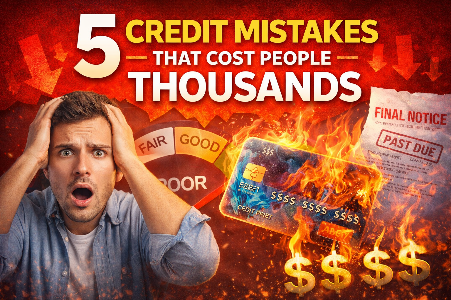 5 Credit Mistakes That Cost People Thousands