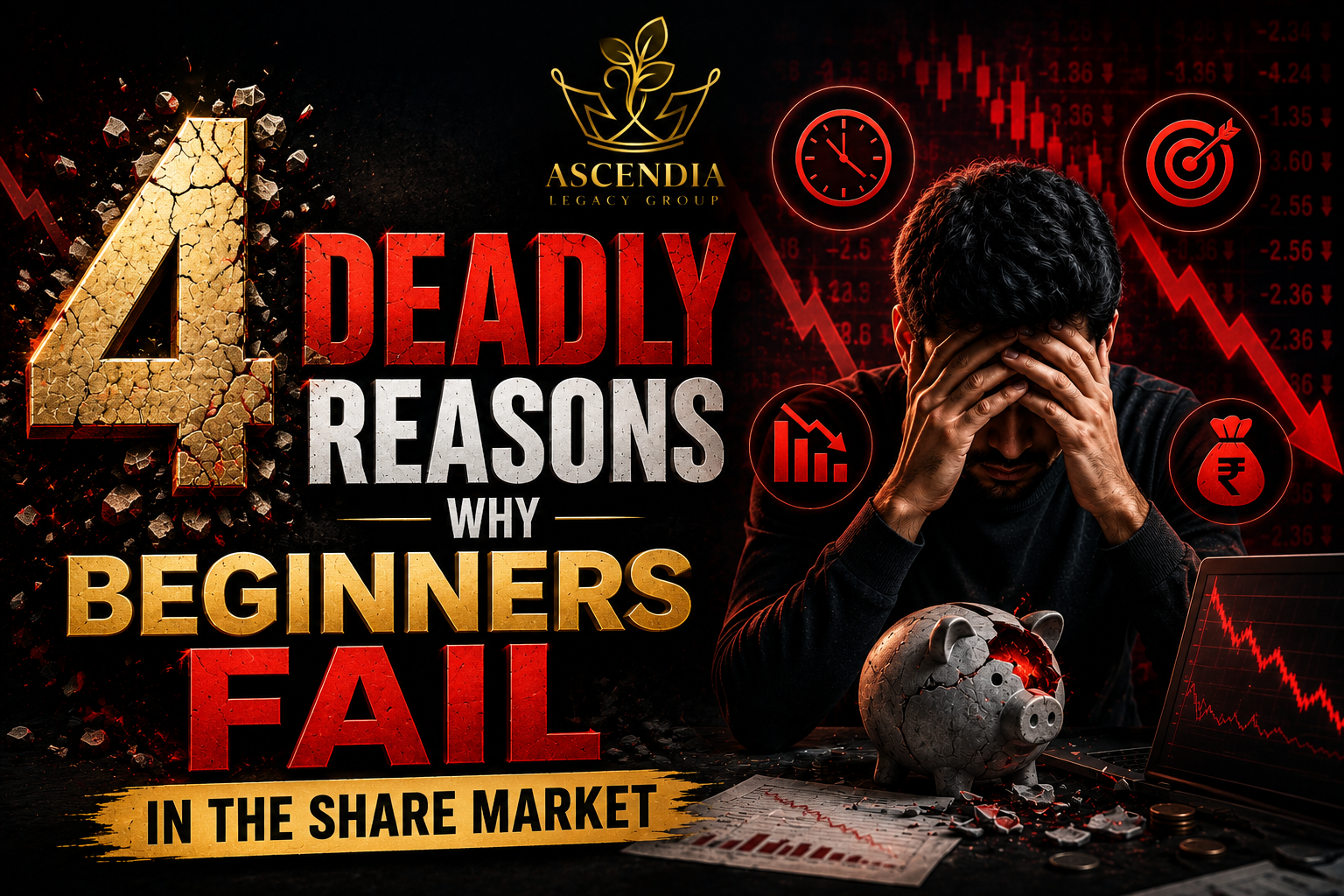 4 Deadly Reasons Why Beginners Fail In The Share Market