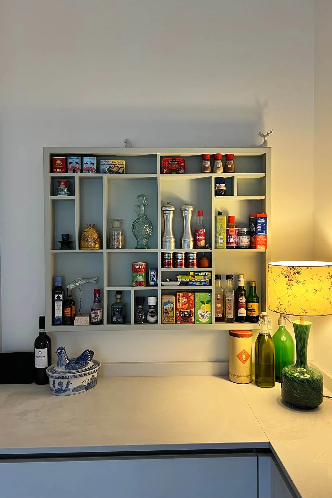 Wooden altar, Kitchen cabinet for herbs, handmade in the netherlands