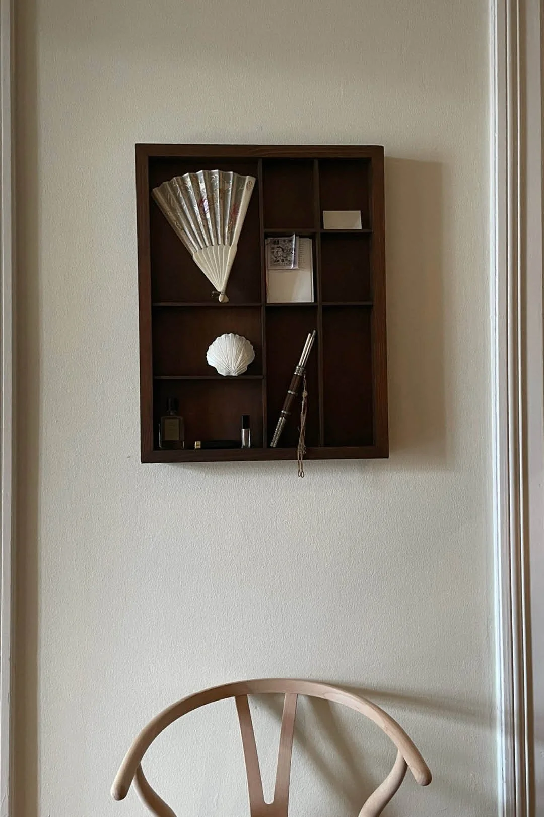 Wooden Altar, little wooden cabinet for objects. Handmade.