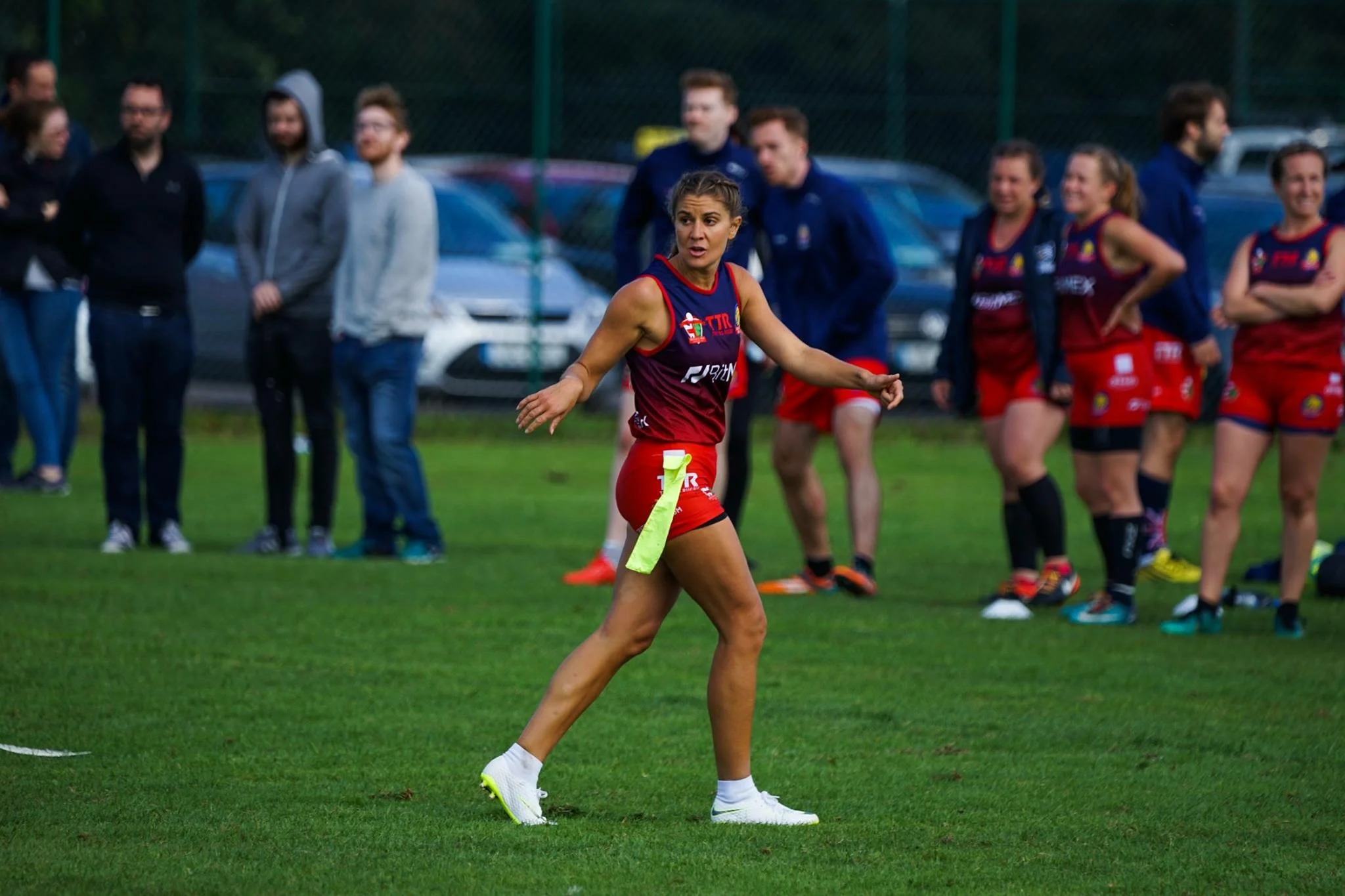 Grace Brown at the British and Irish Tag Rugby Cup | Grace Brown Fitness London
