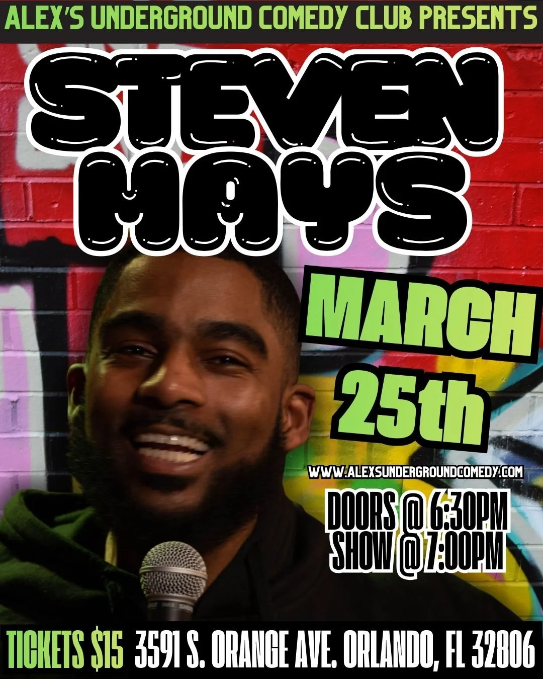 Wednesday, March 25th @ 7:00PM Steven Mays