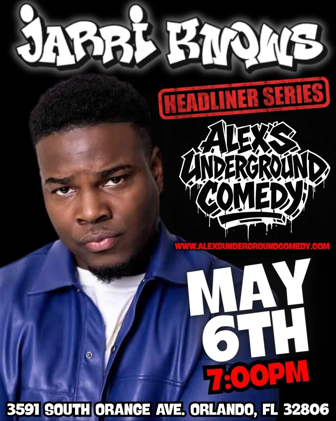 Wednesday, May 6th @ 7:00PM Jarri Knows