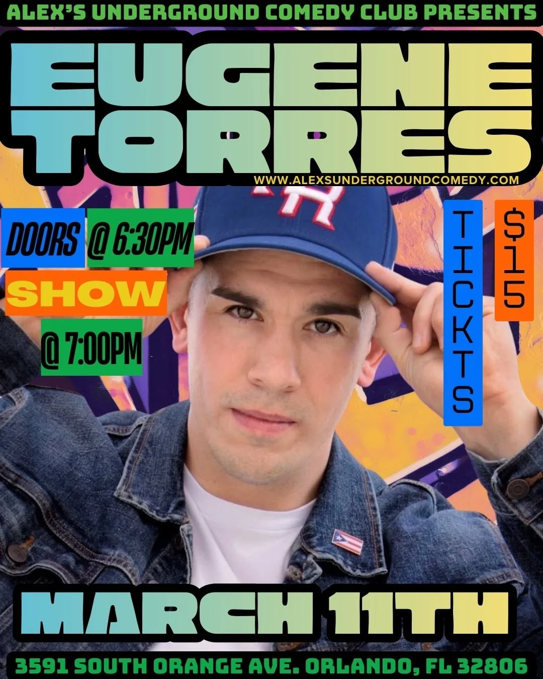 Wednesday, March 11th @ 7:00PM Eugene Torres