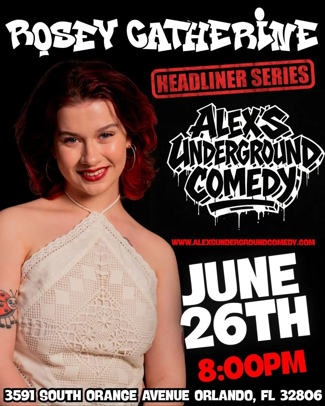 Friday, June 26th @ 8:00PM Rosey Catherine