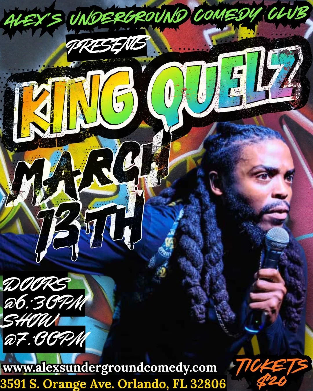 Friday, March 13th @ 7:00PM King Quelz