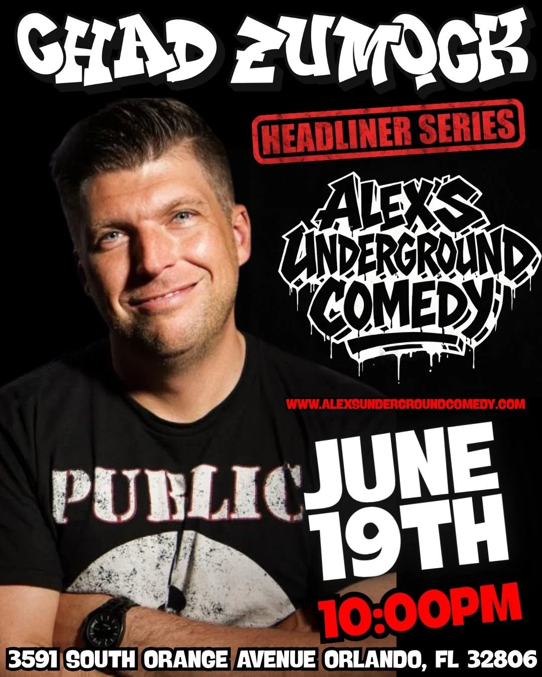 Friday, June 19th @ 10:00PM Chad Zumock