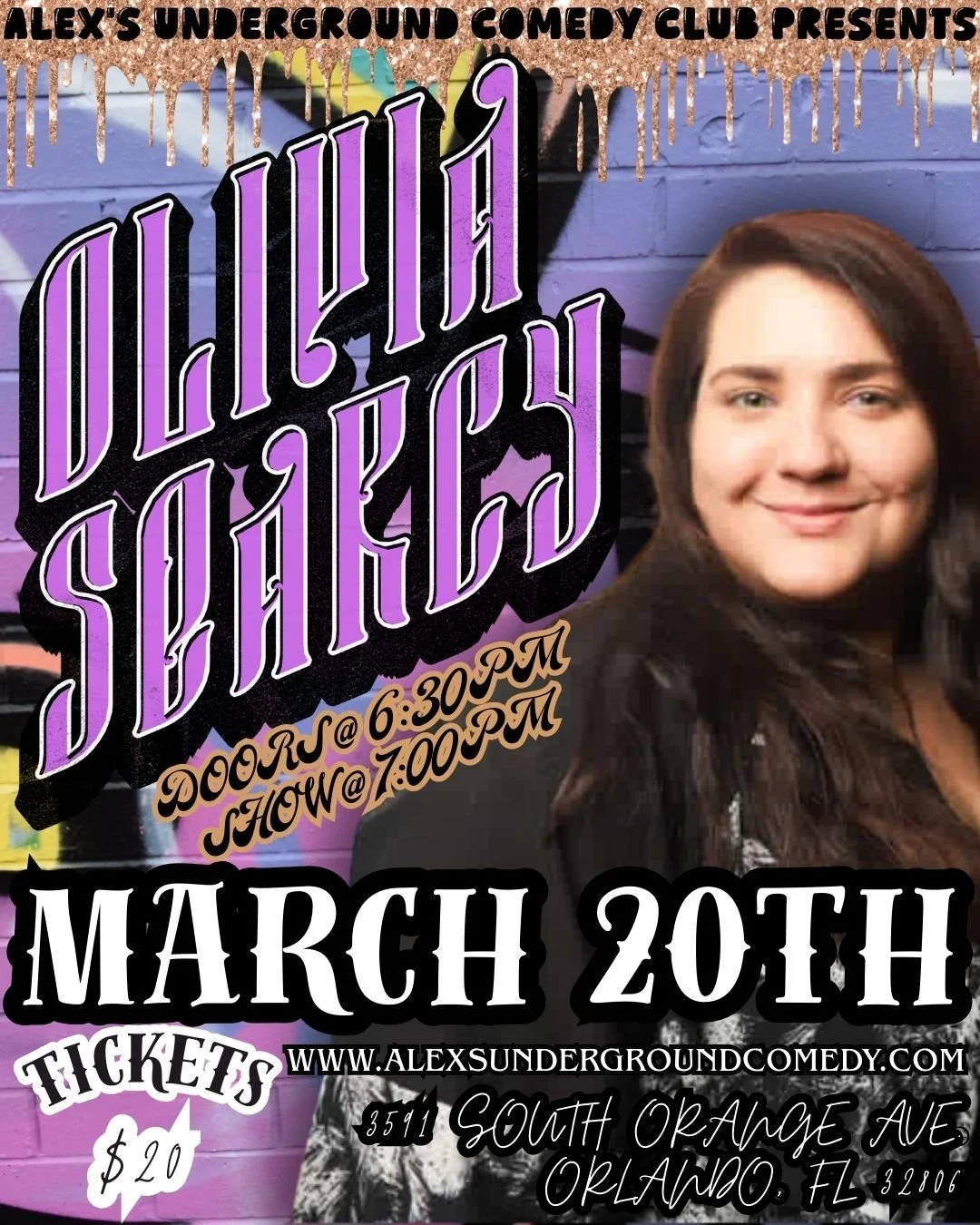 Friday, March 20th @ 7:00PM Olivia Searcy