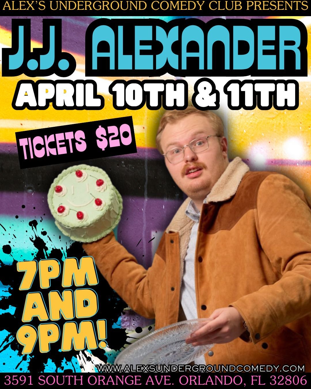 Friday, April 10th @ 7:00PM J.J. Alexander