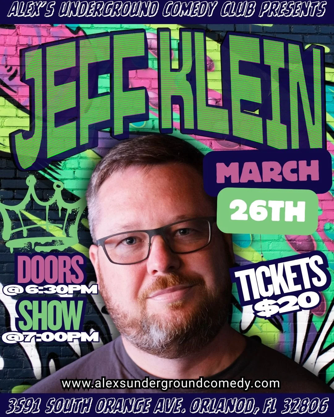 Thursday, March 26th @ 7:00PM Jeff Klein