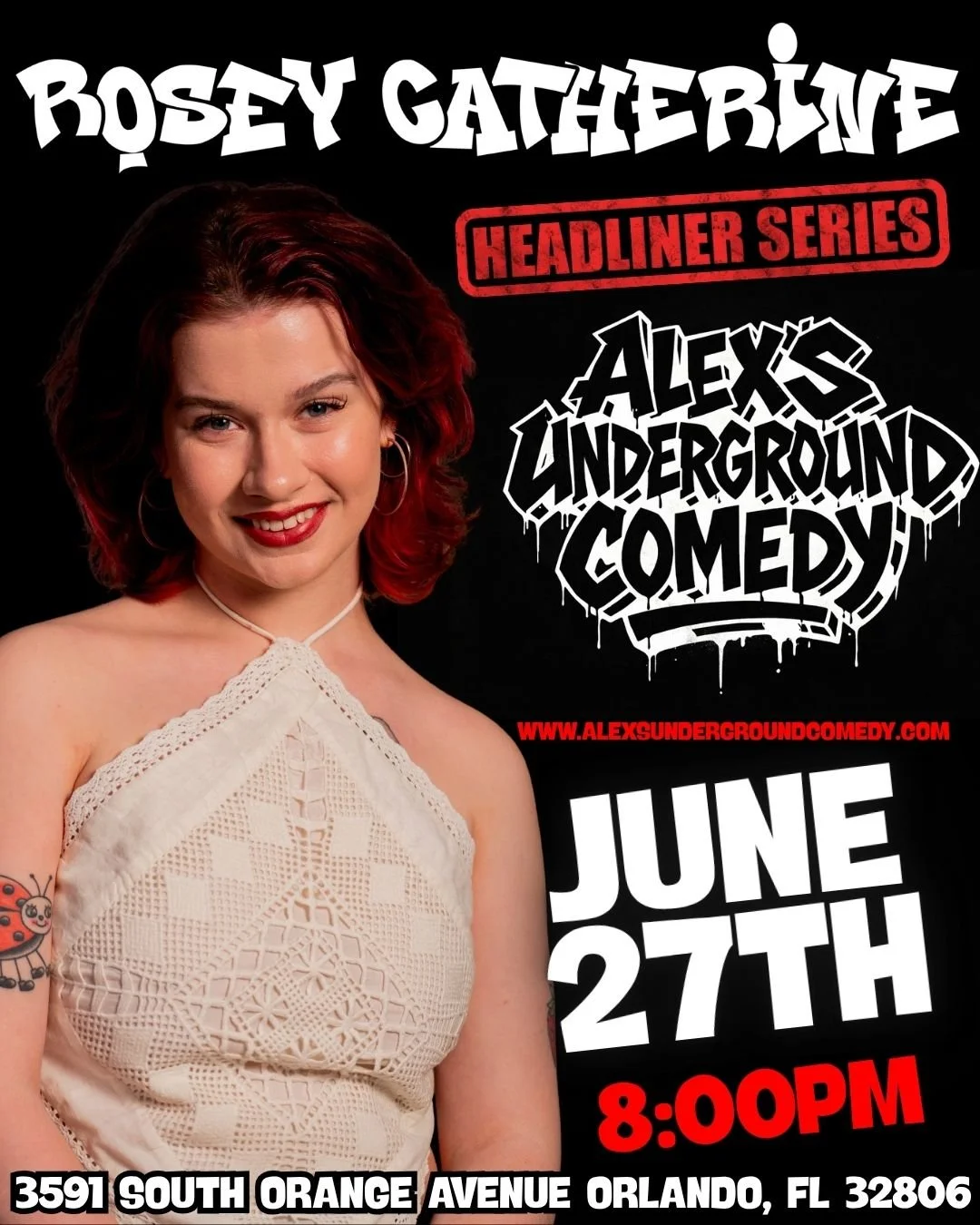 Saturday, June 27th @ 8:00PM Rosey Catherine