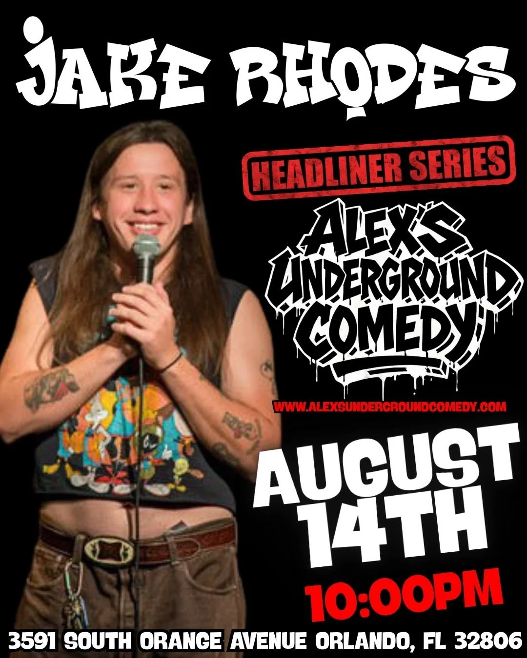 Friday, August 14th @ 10:00PM Jake Rhodes