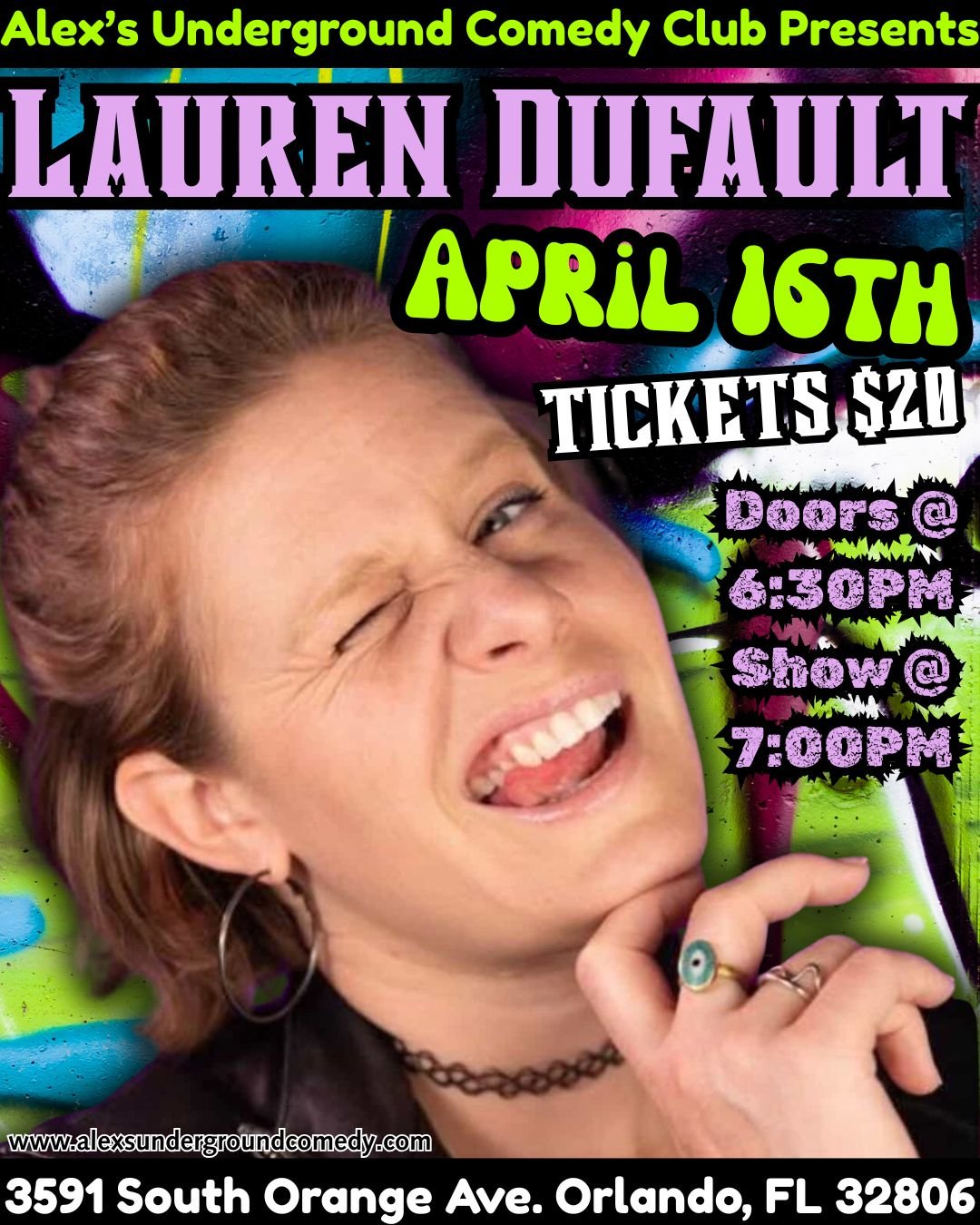 Thursday, April 16th @ 7:00PM Lauren Dufault