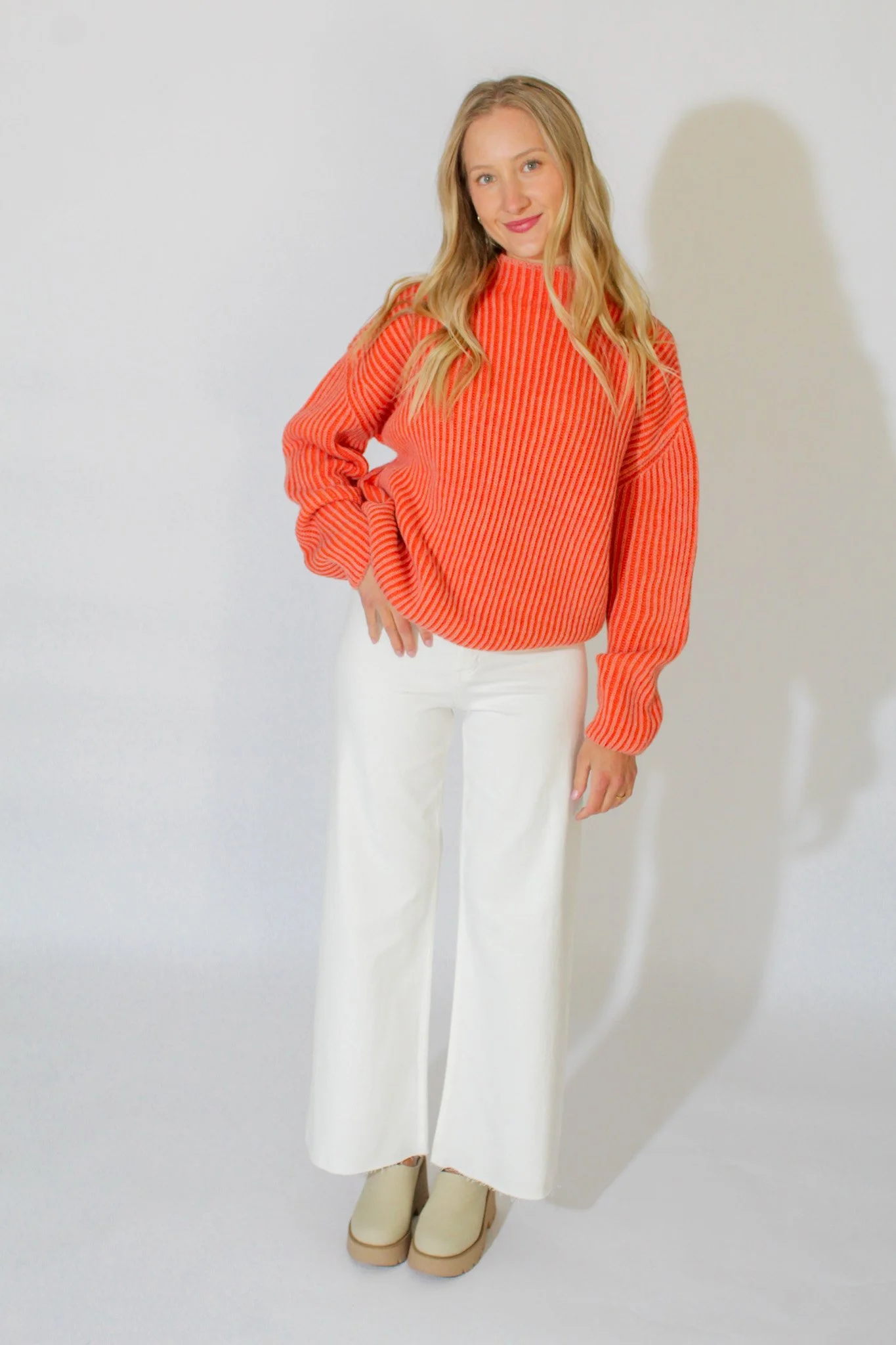 Cindy Coral Sweater