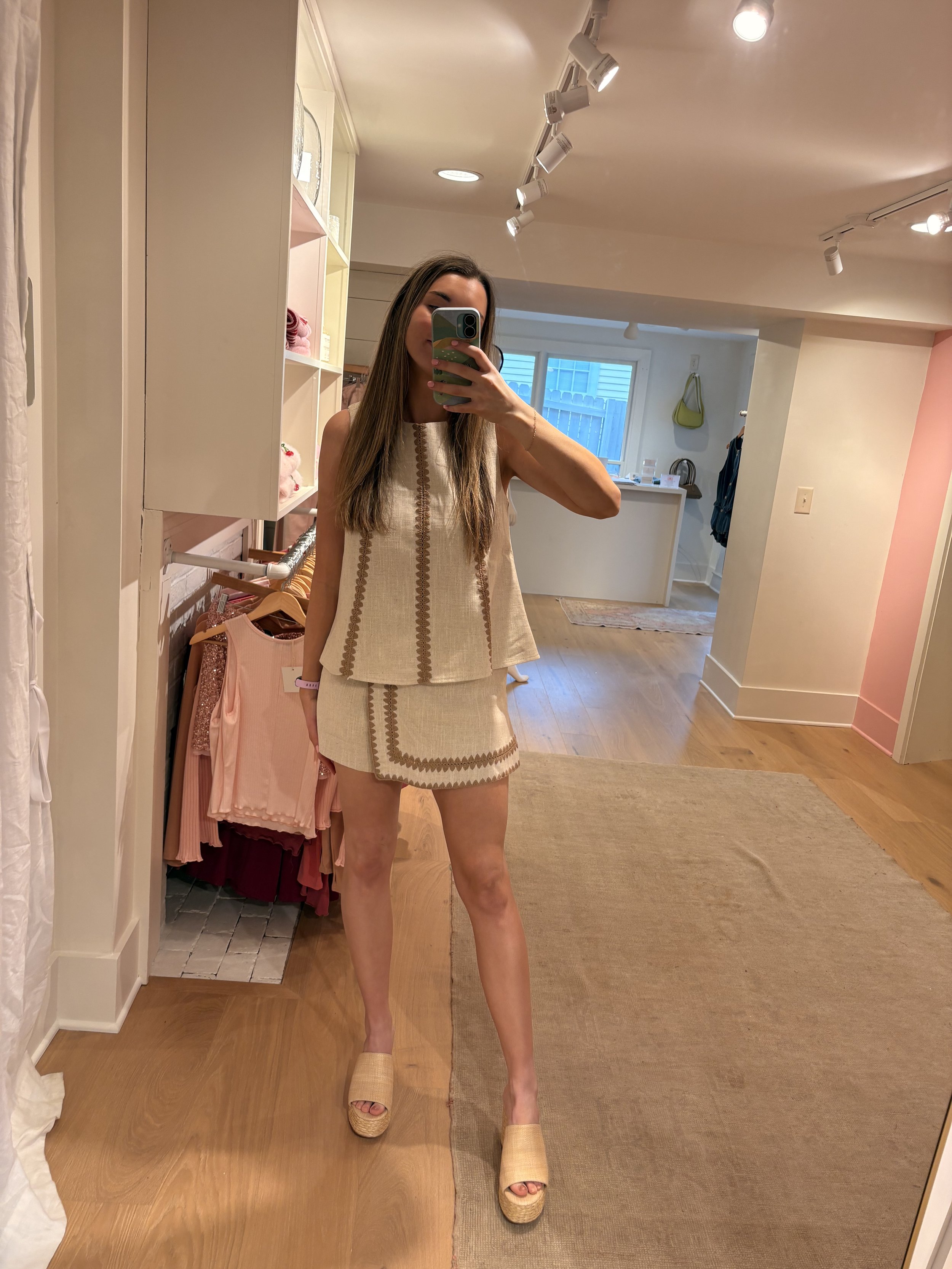 Alani Linen Skort Set