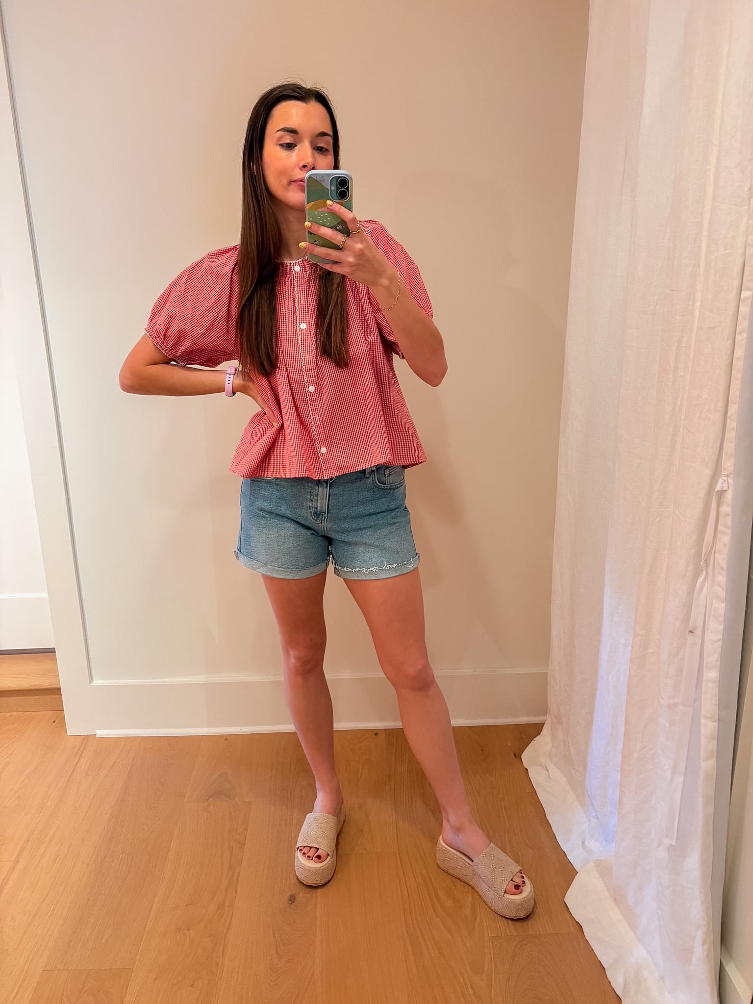 Delilah Gingham Blouse