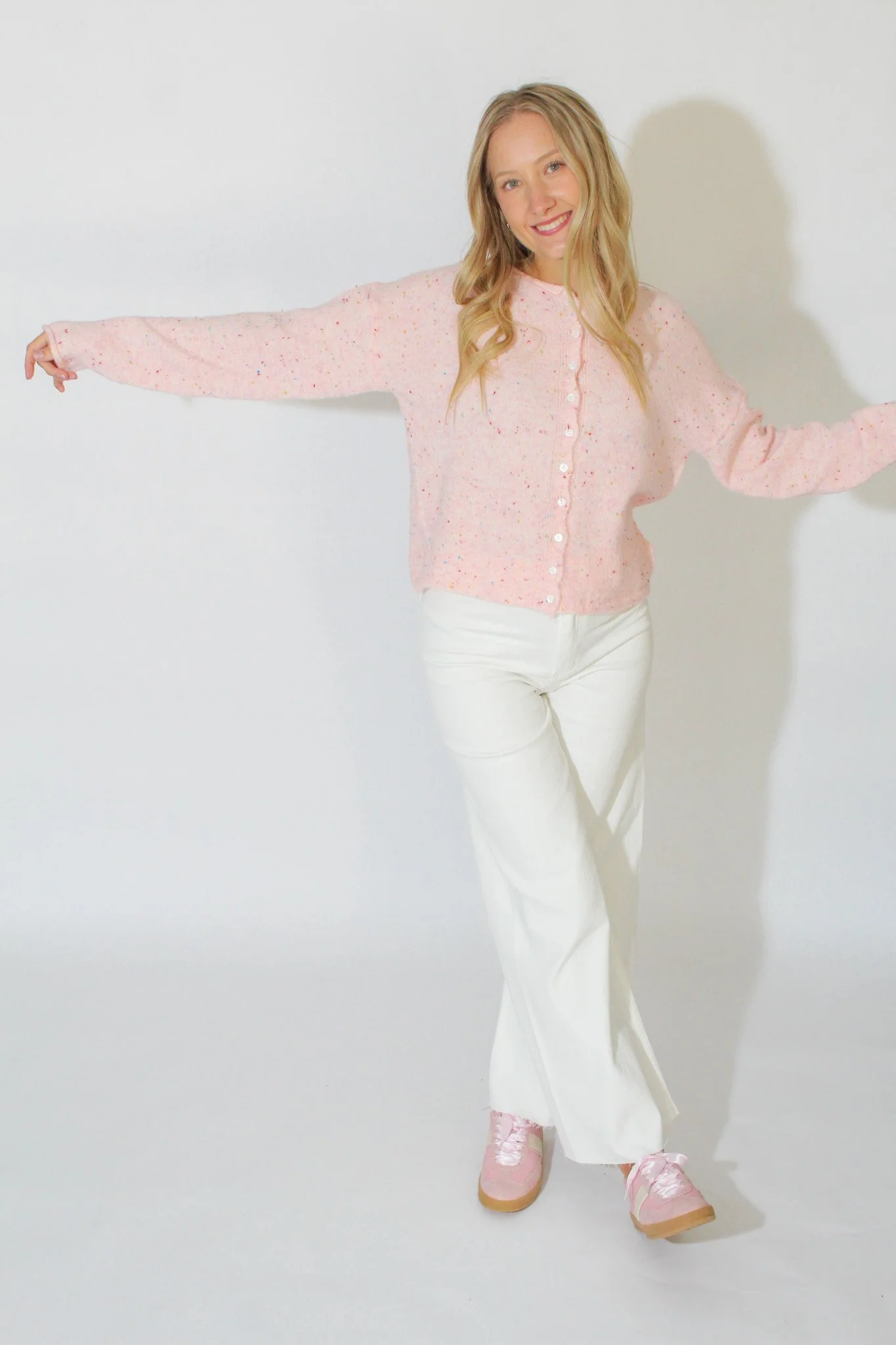 Chloe’s Pink Confetti Cardigan