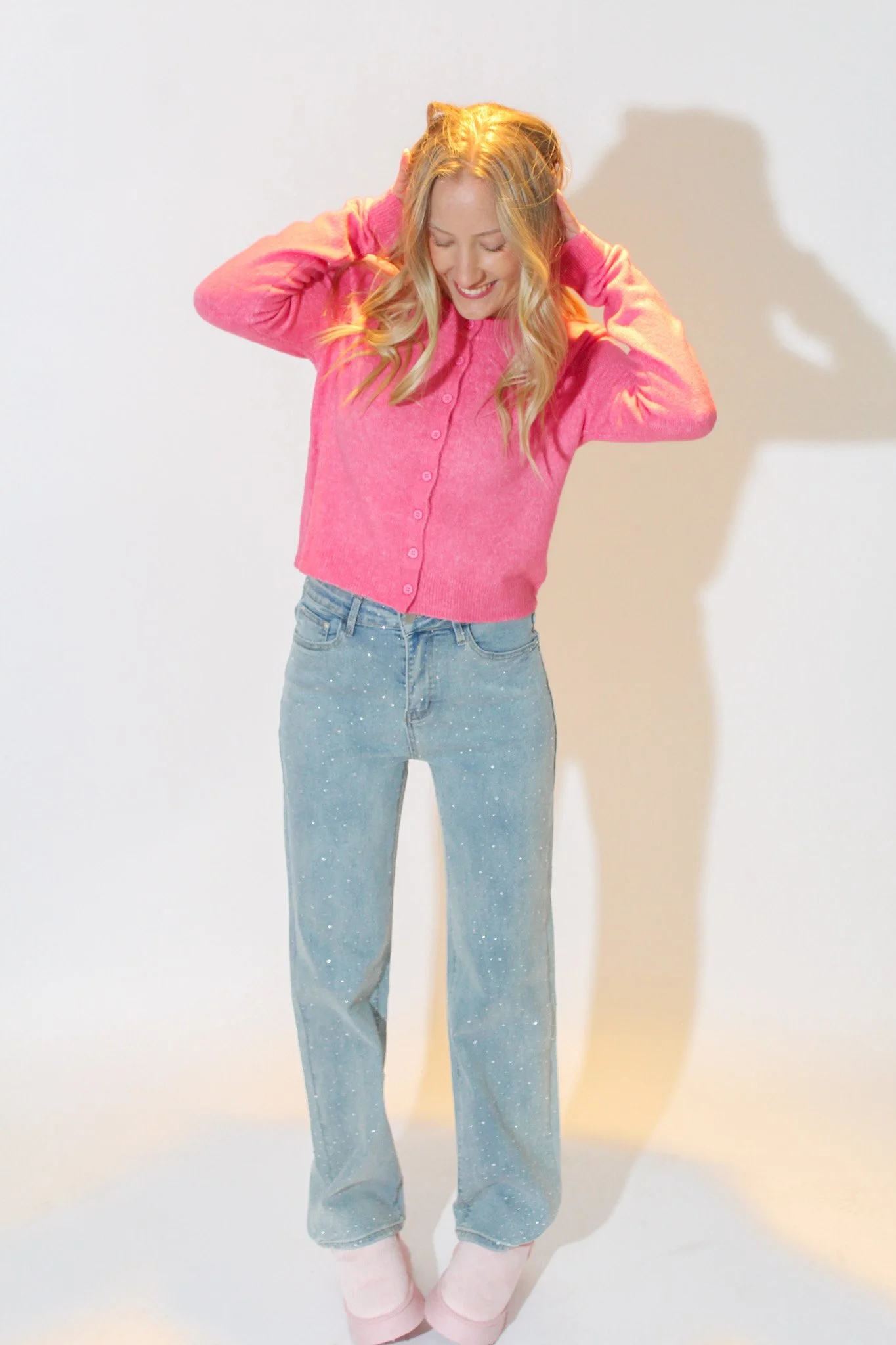 Valerie Classic Pink Cardigan