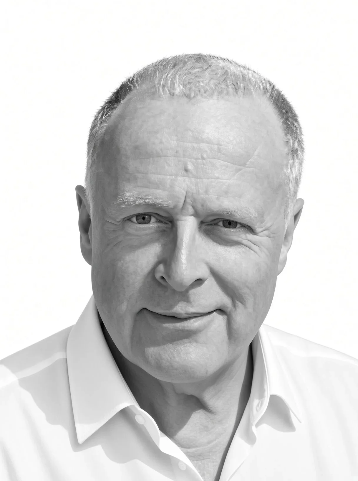 Black-and-white portrait of the author Rae Campbell.