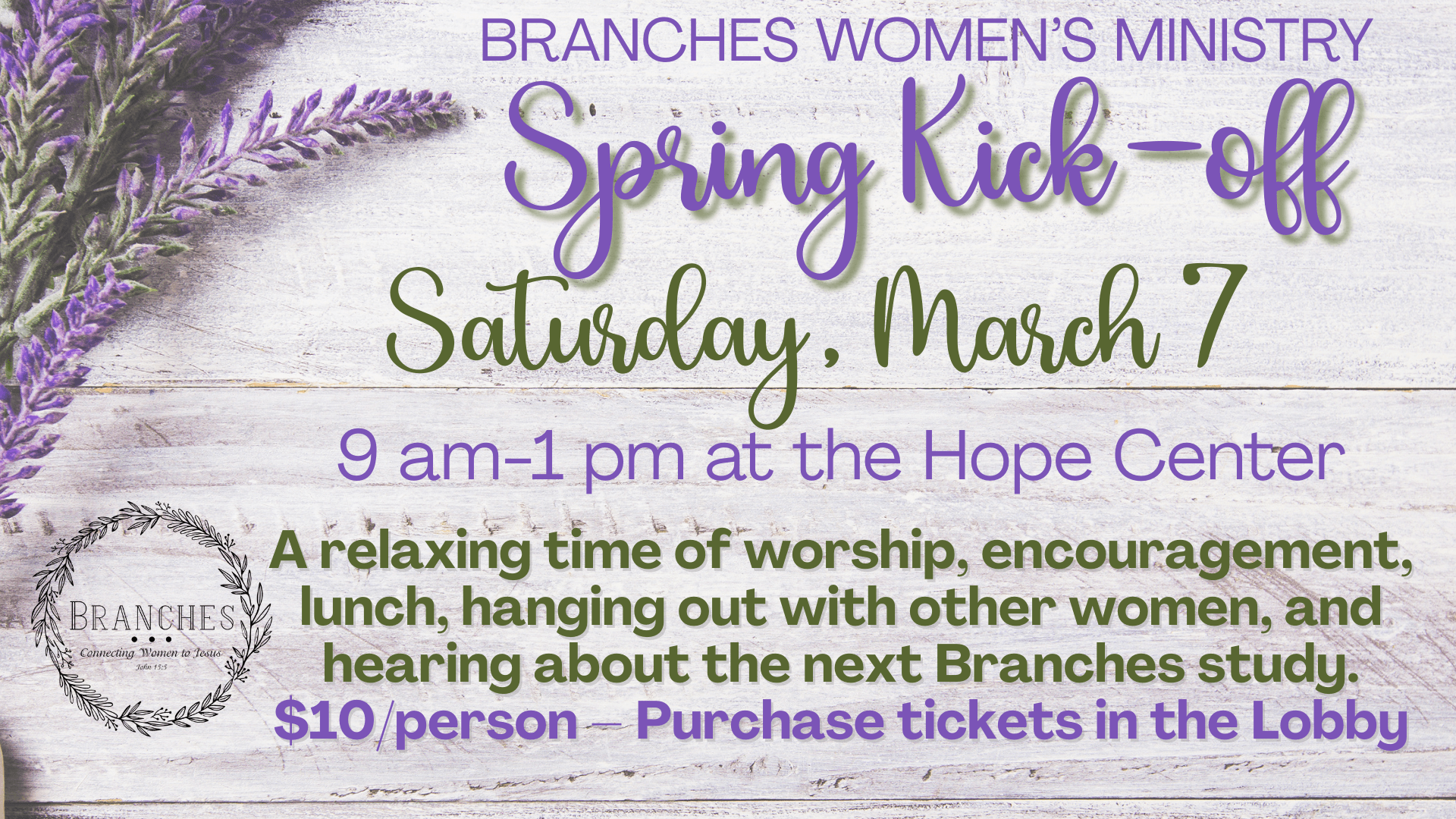 Branches Spring Kick-off