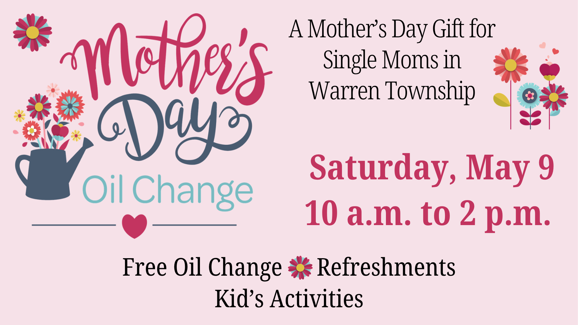 Mother’s Day Oil Change