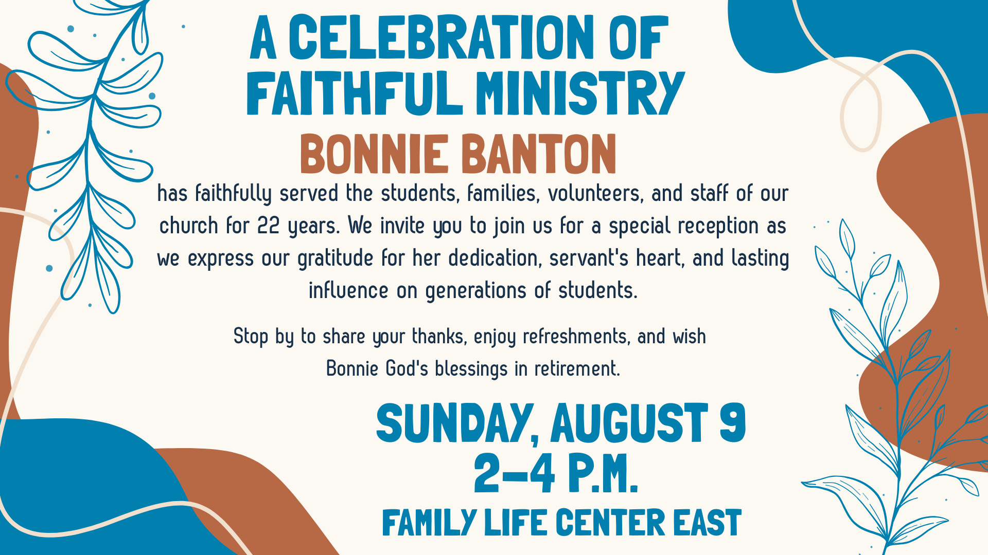 Retirement Celebration for Bonnie Banton