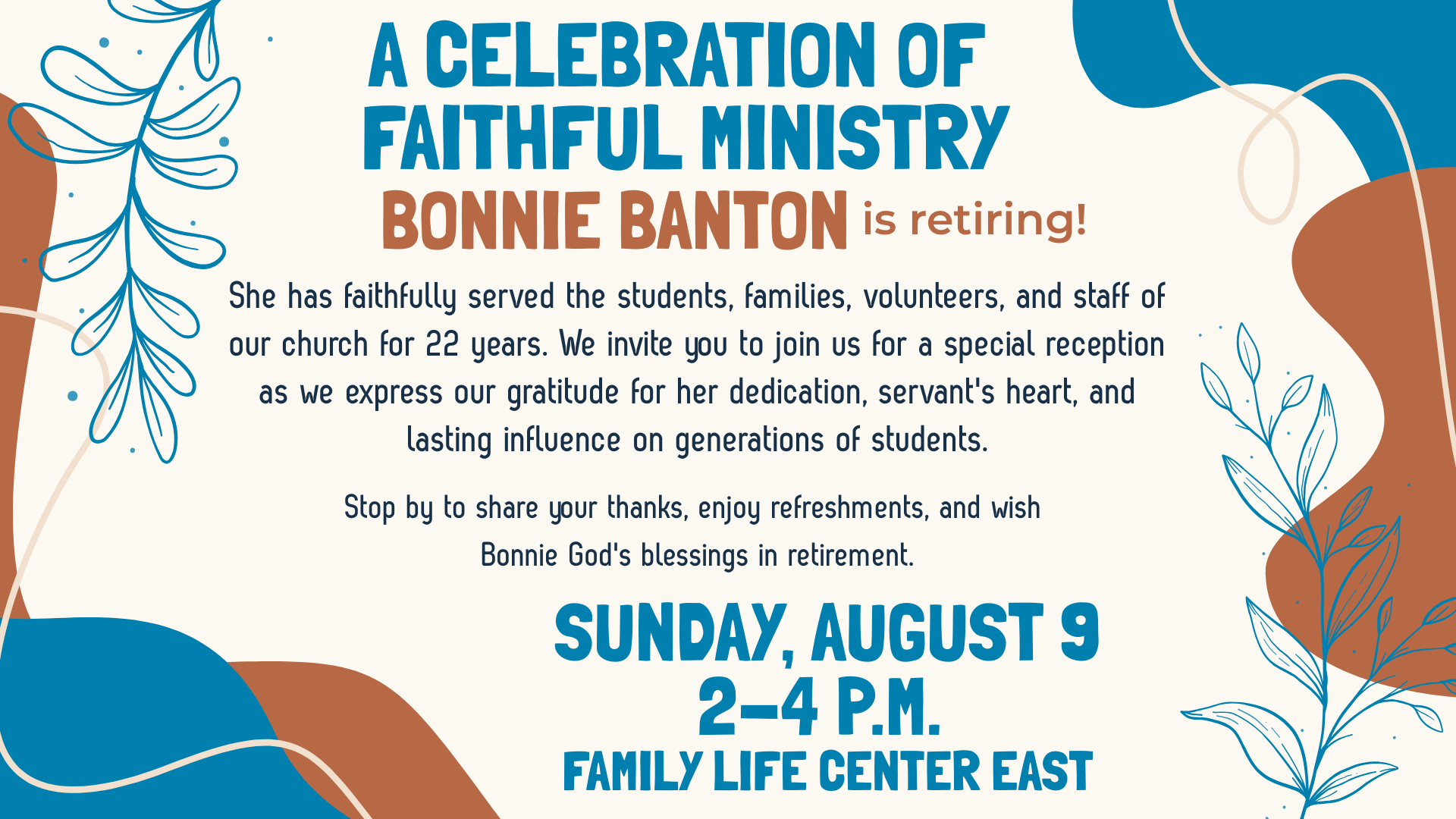 Retirement Celebration for Bonnie Banton